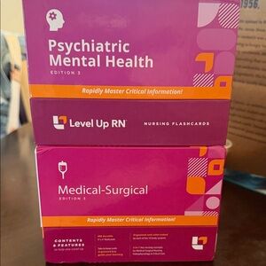 Pink Nursing Flashcards - Psychiatric & Medical-Surgical